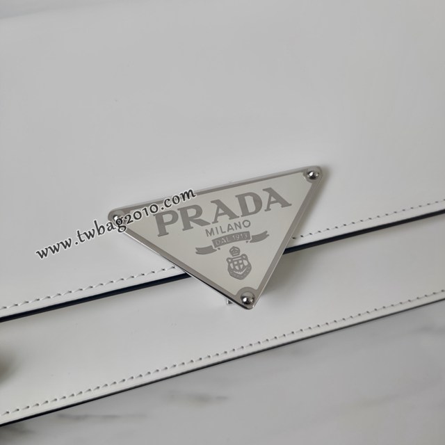 Prada專櫃新款單肩斜挎女包 1BD321 普拉達復古全皮肩背包 csp1038